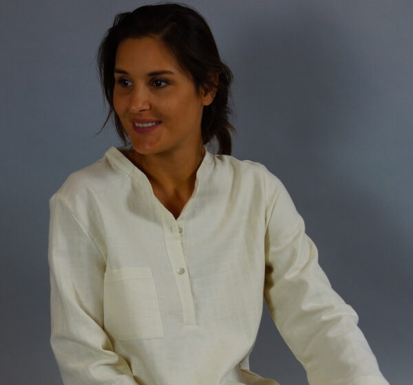 Pyjama gaze de coton blanche